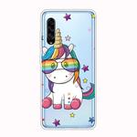 For Galaxy A90 5G Shockproof Painted Transparent TPU Protective Case(Eye Unicorn)