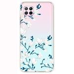 For Huawei P40 Lite Shockproof Painted Transparent TPU Protective Case(Magnolia Flower)