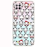 For Huawei P40 Lite Shockproof Painted Transparent TPU Protective Case(Mini Panda)