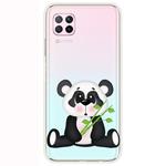 For Huawei P40 Lite Shockproof Painted Transparent TPU Protective Case(Bamboo Panda)