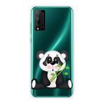 For Huawei Honor Play 4T Pro Shockproof Painted Transparent TPU Protective Case(Bamboo Panda)