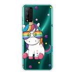 For Huawei Honor Play 4T Pro Shockproof Painted Transparent TPU Protective Case(Eye Unicorn)
