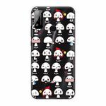 For Huawei Honor Play 4T Shockproof Painted Transparent TPU Protective Case(Mini Panda)