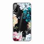 For Huawei Honor Play 4T Shockproof Painted Transparent TPU Protective Case(Gem Flower)