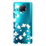 For Xiaomi Redmi K30 Pro Shockproof Painted Transparent TPU Protective Case(Magnolia Flower)