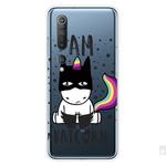For Xiaomi Mi 10 5G Shockproof Painted Transparent TPU Protective Case(Batman)
