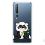 For Xiaomi Mi 10 Pro 5G Shockproof Painted Transparent TPU Protective Case(Bamboo Panda)