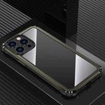 For iPhone 13 Pro Steel Armour Series Metal + PC Phone Case(Black)