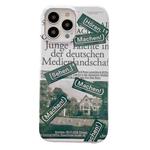 For iPhone 14 Pro Max 2 in 1 Detachable Painted Pattern Phone Case(Label Illustration)