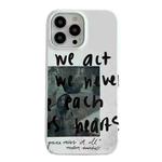 For iPhone 14 Pro 2 in 1 Detachable Painted Pattern Phone Case(English Illustration)