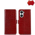 For Huawei nova 10 SE Crocodile Top Layer Cowhide Leather Phone Case(Red)