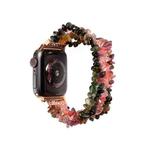 For Apple Watch 5 & 4 40mm / 3 & 2 & 1 38mm Natural Stone Watch Band(Colorful Tourmaline)
