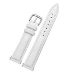 For Fitbit Versa 3 / Sense Universal Crocodile Texture Genuine Leather Watch Band(White)