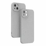 For iPhone 14 Plus Wheat Straw Degradable Phone Case(Grey)