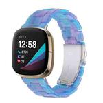 For Fitbit Versa 3 / Sense Universal Resin Watch Band(Blue)