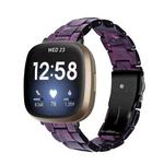 For Fitbit Versa 4 / Sense 2 Universal Resin Watch Band(Purple Light)