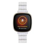 For Fitbit Versa 4 / Sense 2 Universal Resin Watch Band(Transparent)