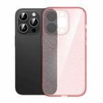 For iPhone 14 Pro Max Glitter Powder TPU Phone Case(Clear Pink)