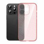 For iPhone 13 Pro Glitter Powder TPU Phone Case(Clear Pink)