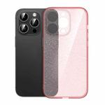 For iPhone 13 Pro Max Glitter Powder TPU Phone Case(Clear Pink)