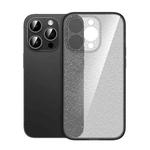 For iPhone 12 Pro Glitter Powder TPU Phone Case(Clear Black)