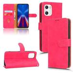 For UMIDIGI C1 Skin Feel Magnetic Flip Leather Phone Case(Rose Red)