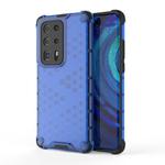 For Huawei P40 Pro+ Shockproof Honeycomb PC + TPU Protective Case(Blue)