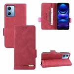 For Xiaomi Redmi Note 12 China Magnetic Clasp Flip Leather Phone Case(Red)