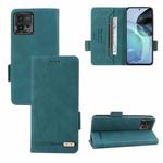 For Motorola Moto G72 4G Magnetic Clasp Flip Leather Phone Case(Green)