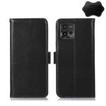 For Motorola Moto G72 Magnetic Crazy Horse Texture Genuine Leather RFID Phone Case(Black)