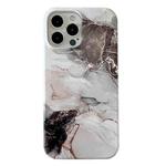 For iPhone 14 Pro 2 in 1 Detachable Marble Pattern Phone Case(Black White)