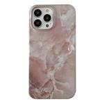 For iPhone 14 Plus 2 in 1 Detachable Marble Pattern Phone Case(Pink)