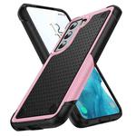 For Samsung Galaxy S22 5G PC + TPU Shockproof Protective Phone Case(Pink+Black)