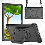 For Lenovo Tab M10 Plus 10.6 3rd Gen 2022 Silicone + PC Bracelet Holder Tablet Case(Black)