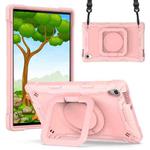 For Lenovo Tab M10 HD 2nd Gen Silicone + PC Bracelet Holder Tablet Case(Rose Gold)