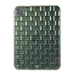 For iPad mini 4 / 5 Cube Shockproof Silicone Tablet Case(Dark Green)