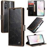 For Samsung Galaxy Note10+ CaseMe 003 Crazy Horse Texture Leather Phone Case(Coffee)