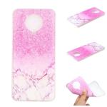 For Xiaomi Redmi K30 Pro Coloured Drawing Pattern Transparent TPU Case(Marble)