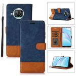 For Xiaomi Mi 10T Lite 5G Splicing Leather Phone Case(Dark Blue)