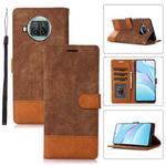 For Xiaomi Mi 10T Lite 5G Splicing Leather Phone Case(Brown)