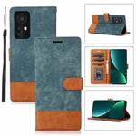 For Xiaomi 12 Pro Splicing Leather Phone Case(Green)