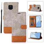 For Xiaomi Redmi Note 9 Pro / Note 9s Splicing Leather Phone Case(Grey)