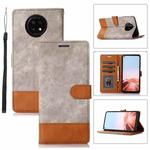 For Xiaomi Redmi Note 9T / Note 9 5G Splicing Leather Phone Case(Grey)