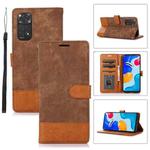 For Xiaomi Redmi Note 11 4G / 11s Splicing Leather Phone Case(Brown)