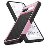 For Google Pixel 7 5G PC + TPU Shockproof Protective Phone Case(Pink+Black)
