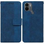 For Xiaomi Redmi A1+ Geometric Embossed Flip Leather Phone Case(Blue)