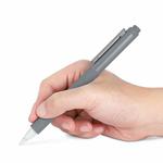 For Apple Pencil 2 Silicone Stylus Case with Two Nib Covers(Grey)