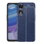 For OPPO A58 Litchi Texture Shockproof TPU Phone Case(Blue)