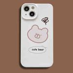 For iPhone 14 Plus Film Printing Ultra-thin All Inclusive PC Phone Case(Bear)