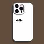 For iPhone 14 Pro Film Printing Ultra-thin All Inclusive PC Phone Case(Hello)